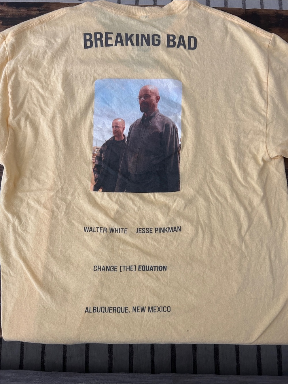 Breaking Bad Yellow Graphic Tee - Iconic TV Print Men’s L